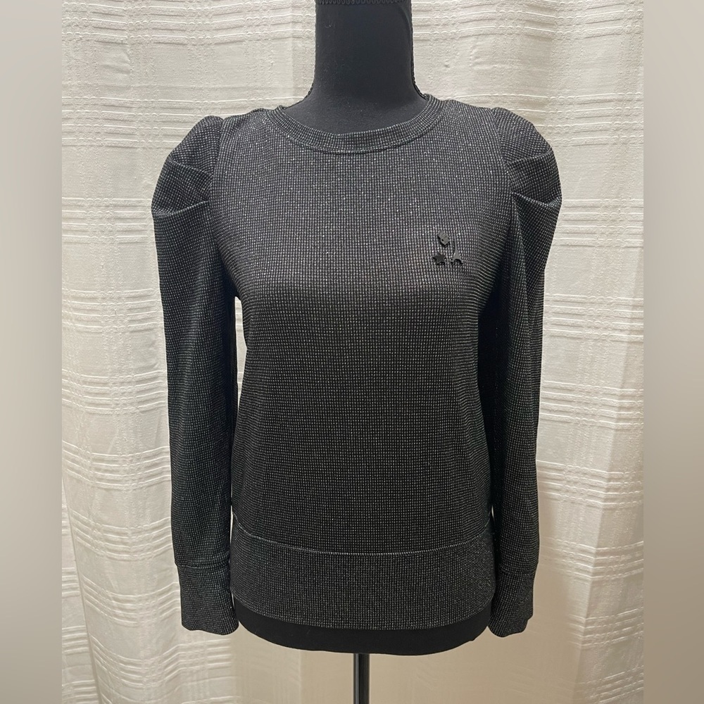Karl Lagerfeld ruched puff shoulder sweater